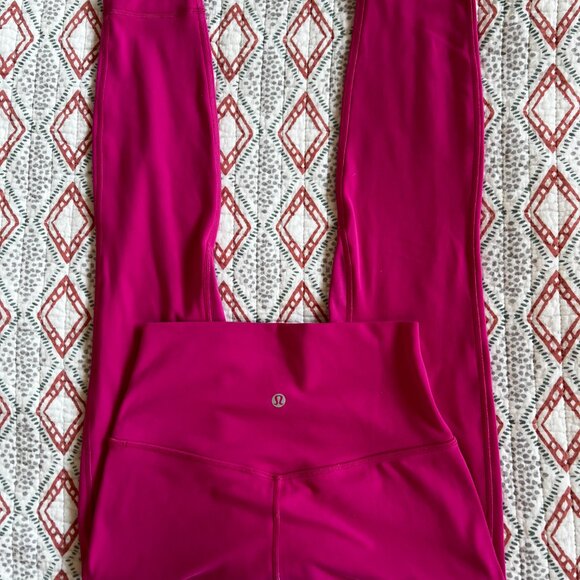 lululemon Align™ High-Rise Pant 25" color: Raspberry Coulis Size 2 - Picture 7 of 8
